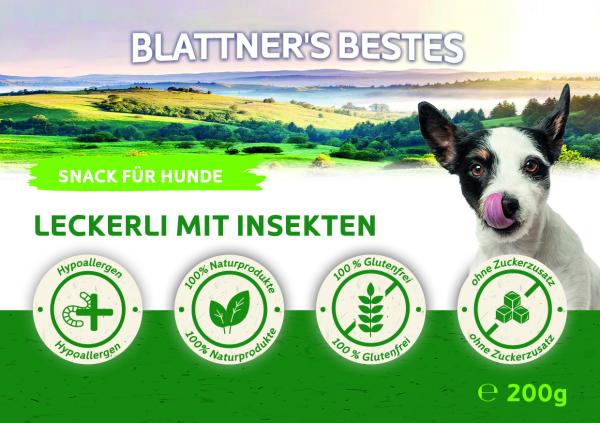 Blattners Bestes Leckerlis - Snack mit Insekten (200 g)