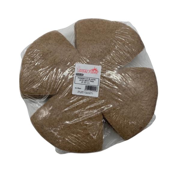 Nesteinlagen Jute gestanzt 20 cm (10 Stück)
