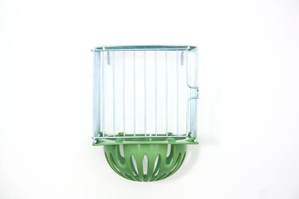 Kaisernest Draht mit Kunststoffunterteil grün 12 cm