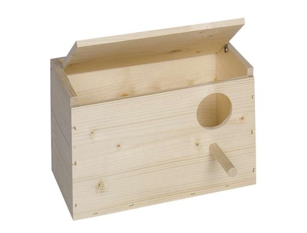 Wellensittichnistkasten mit Eiermulde