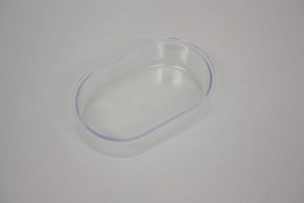 Napf oval  12 x 7,5 x 3,5 cm transparent