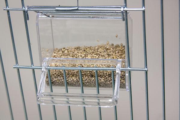 Plastiknapf für Vorsatzgitter transparent