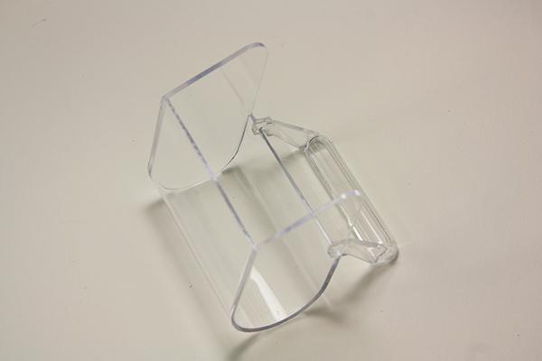 Plastiknapf für Vorsatzgitter transparent