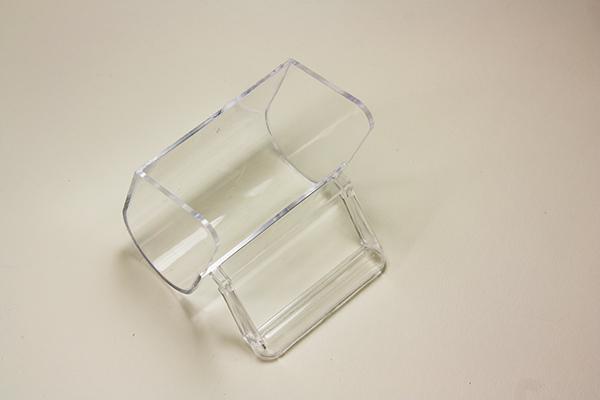 Plastiknapf für Vorsatzgitter transparent