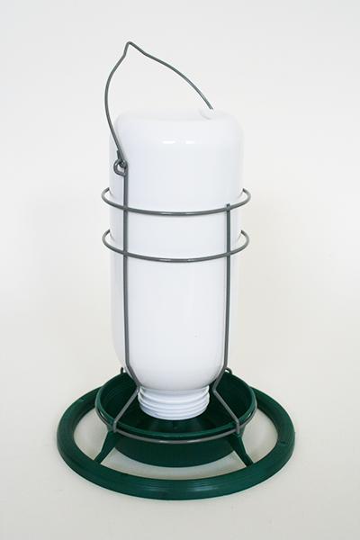 Futter/Wasserspender mit Plastikflasche 1 Liter