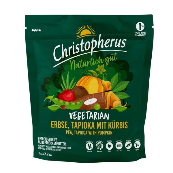 Christopherus Vegetarian trocken - Tapioka mit Kürbis (1 kg)