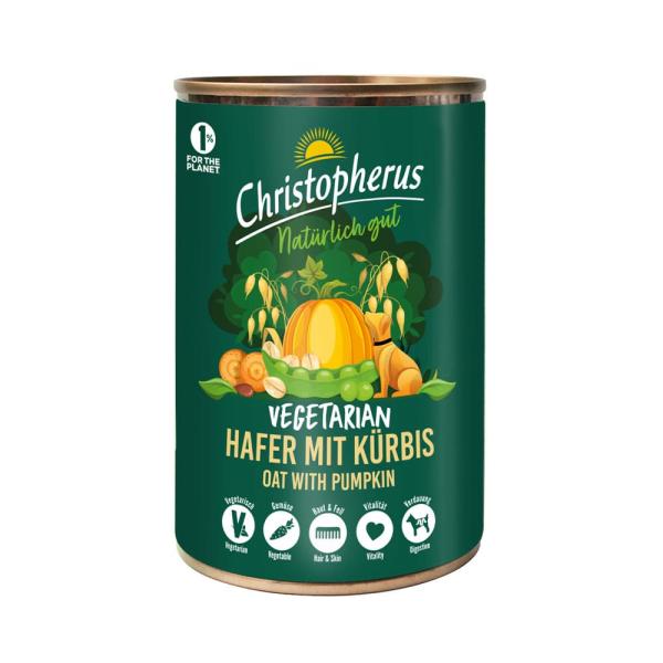 Christopherus Vegetarian nass - mit Hafer und Kürbis (400 g)