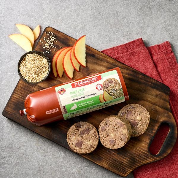 Fleischeslust - Pure Ente mit Apfel und Amaranth (400 g)