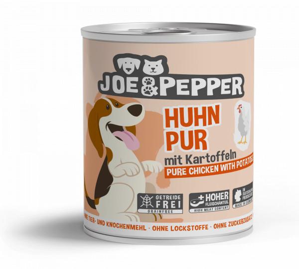 Joe & Pepper Hund - Huhn pur mit Kartoffeln (800 g)