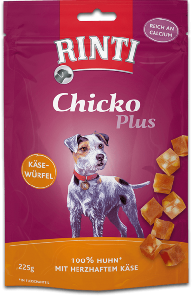 Rinti Chicko Plus - Käsewürfel mit Huhn (225 g)