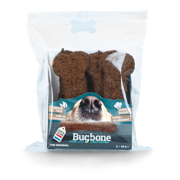 Bugbone - Kausnack mit Insektenprotein - Large 6 Stück (270 g)