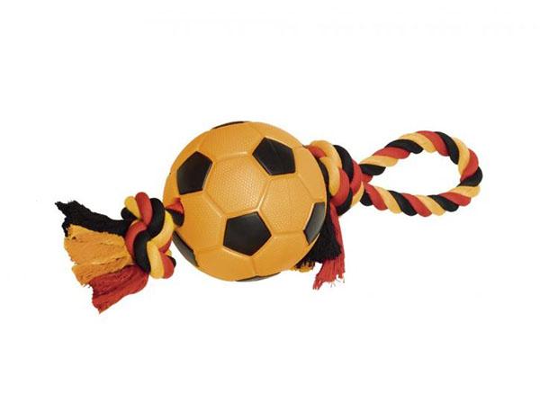 TPR Fußball mit Wurfschlaufe 12,5 cm