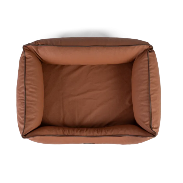 Hundebett TP "Runa" aus Kunstleder 100 x 75 cm, kupfer