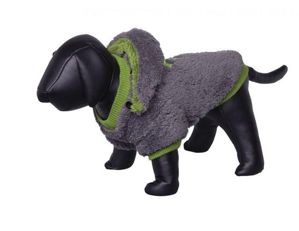 Hundemantel "Teddy" grau-grün 32 cm