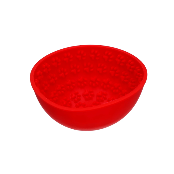 Lick 'n' Snack Wobble Bowl rot - wackeliger Antischlingnapf