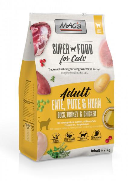 Mac´s Cat Adult Ente, Pute und Huhn (7 kg)