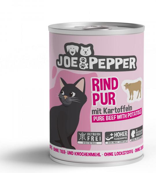 Joe & Pepper Katze Rind pur mit Kartoffeln  (400 g)