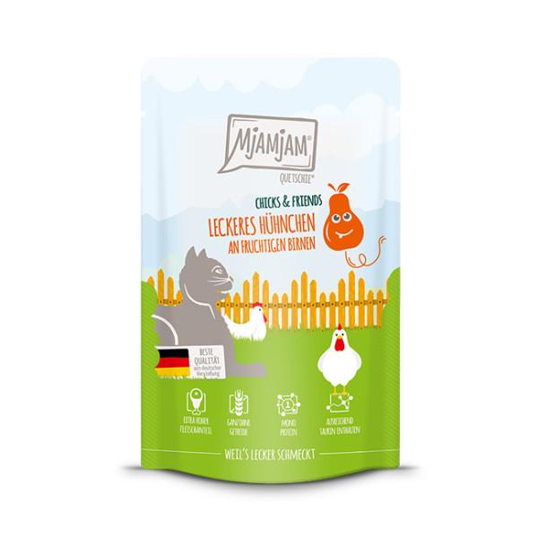 MjaMjam Katze Pouch - Hühnchen an fruchtigen Birnen (125 g)