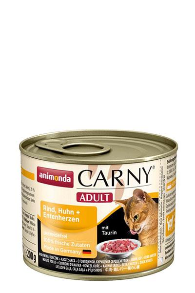 Animonda - Carny Adult - Huhn + Pute + Entenherzen (200 g)