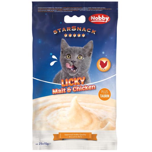 StarSnack Cat - Licky Malt & Chicken (25 x 15 g)