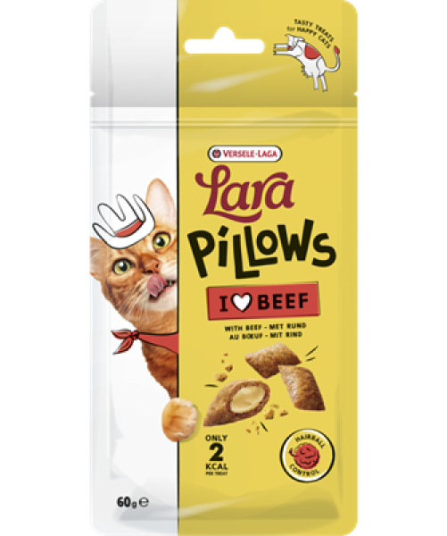 Lara Snack Knusperkissen mit Rind "Hairball Control" (60 g)