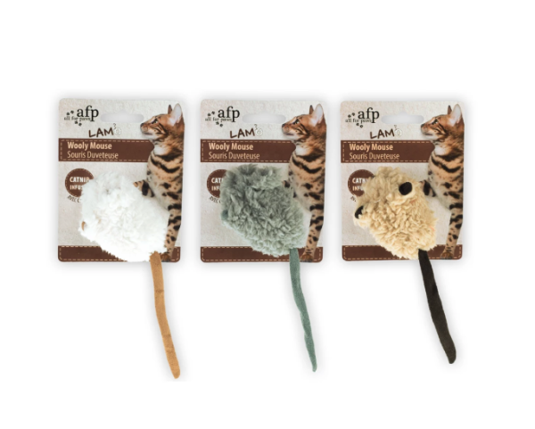 Plüsch Maus mit Sound und Catnip, 7 cm