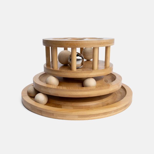Katzenspielzeug aus Bambus Minka Tower 29x29x14,5 cm