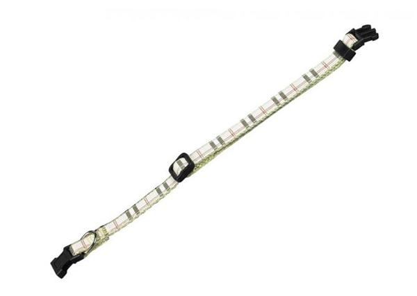 Katzenhalsband "Tartan" beige
