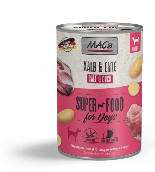 Mac´s Dog Kalb und Ente mit Kartoffeln (400 g)